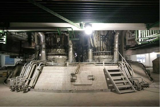 Forno di fusione industriale a silicio metallico a alta potenza Fussione di silicio metallico 12500KVA-33000KVA